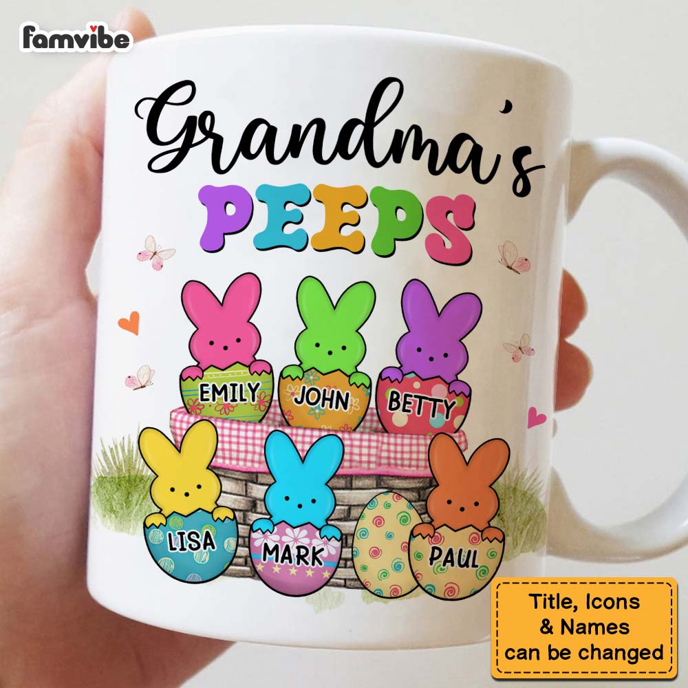 Personalized Grandma Peeps Easter Mug 31811 Primary Mockup