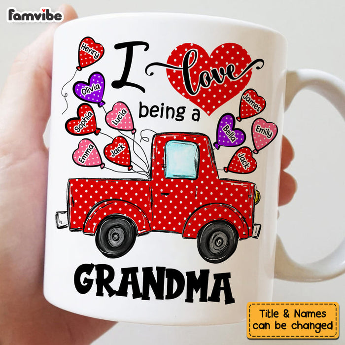 Personalized Gift For Grandma Polka Dot Truck Mug 31812 1