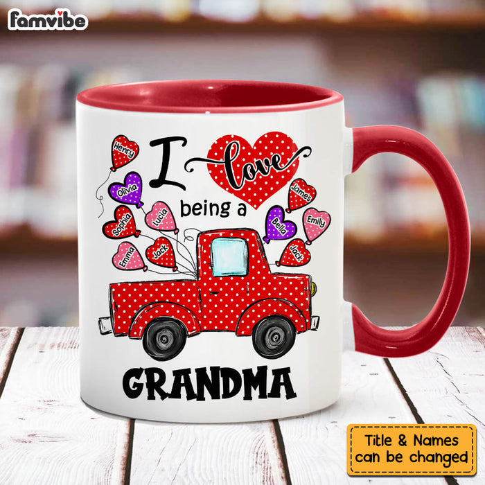 Personalized Gift For Grandma Polka Dot Truck Mug 31812 1