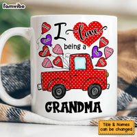 Personalized Gift For Grandma Polka Dot Truck Mug 31812 thumb 1