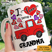 Personalized Gift For Grandma Polka Dot Truck Mug 31812 thumb 1