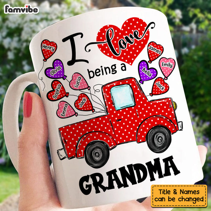 Personalized Gift For Grandma Polka Dot Truck Mug 31812 1