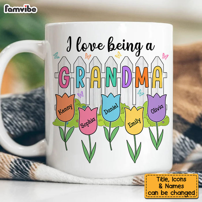 Personalized I Love Being Grandma Mug 31813 1