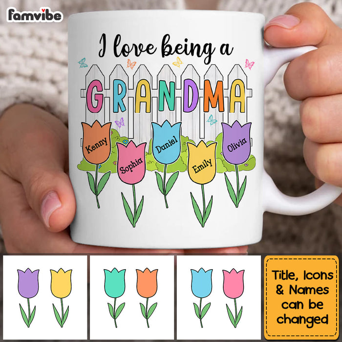 Personalized I Love Being Grandma Mug 31813 1