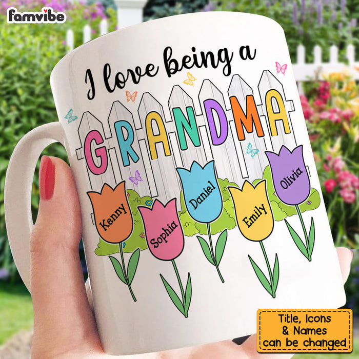 Personalized I Love Being Grandma Mug 31813 1