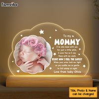Personalized Baby 1st Mother's Day I Feel The Safest Plaque LED Lamp Night Light 31815 thumb 1
