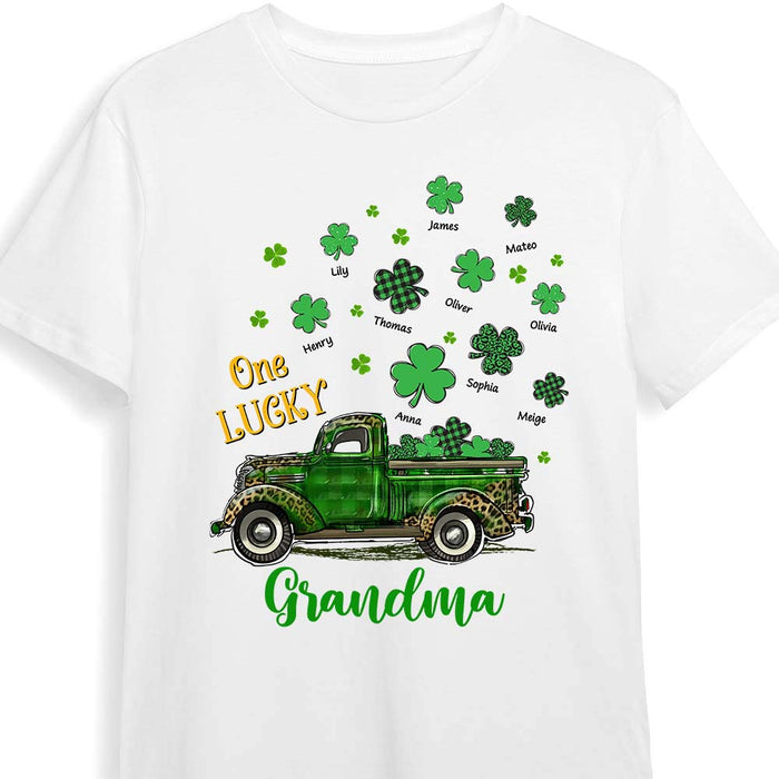 Personalized Gift For Grandma One Lucky Grandma Shirt - Hoodie - Sweatshirt 31820 1