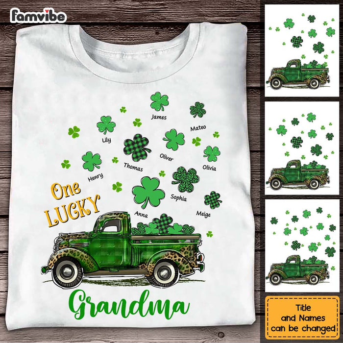 Personalized Gift For Grandma One Lucky Grandma Shirt - Hoodie - Sweatshirt 31820 1