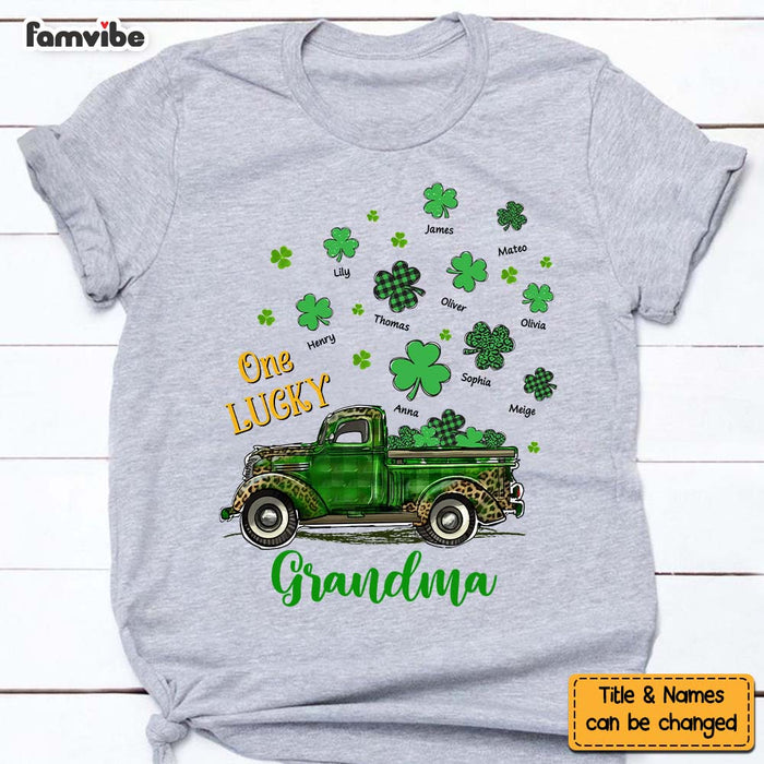 Personalized Gift For Grandma One Lucky Grandma Shirt - Hoodie - Sweatshirt 31820 1