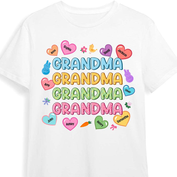 Personalized Gift For Grandma Easter Heart Shirt - Hoodie - Sweatshirt 31823 1