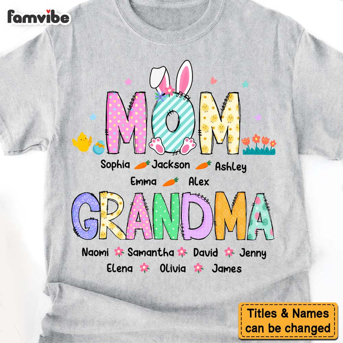 Personalized Gift For Grandma Mom Easter Shirt - Hoodie - Sweatshirt 31827 1