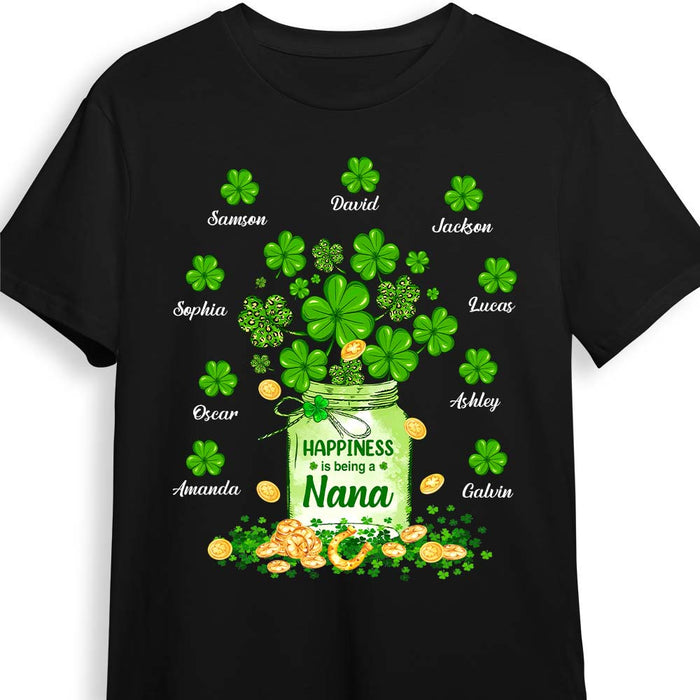 Personalized Gift For Grandma Happiness Is Being Nana Patrick's Day Shirt - Hoodie - Sweatshirt 31829 1