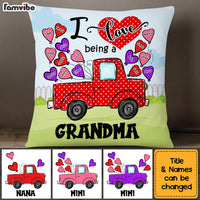 Personalized Gift For Grandma Polka Dot Truck Pillow 31830 thumb 1
