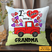 Personalized Gift For Grandma Polka Dot Truck Pillow 31830 thumb 1