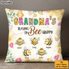 Personalized Grandma Bee Happy Pillow 31832 1