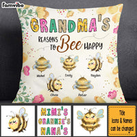 Personalized Grandma Bee Happy Pillow 31832 thumb 1