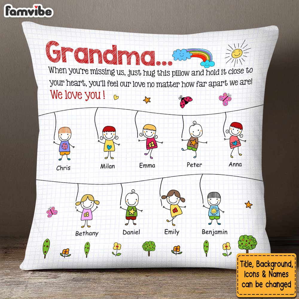 Personalized Grandma Hug This Pillow 31833 Primary Mockup