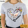 Personalized Gift For Grandma Flower Heart Shirt - Hoodie - Sweatshirt 31835 1