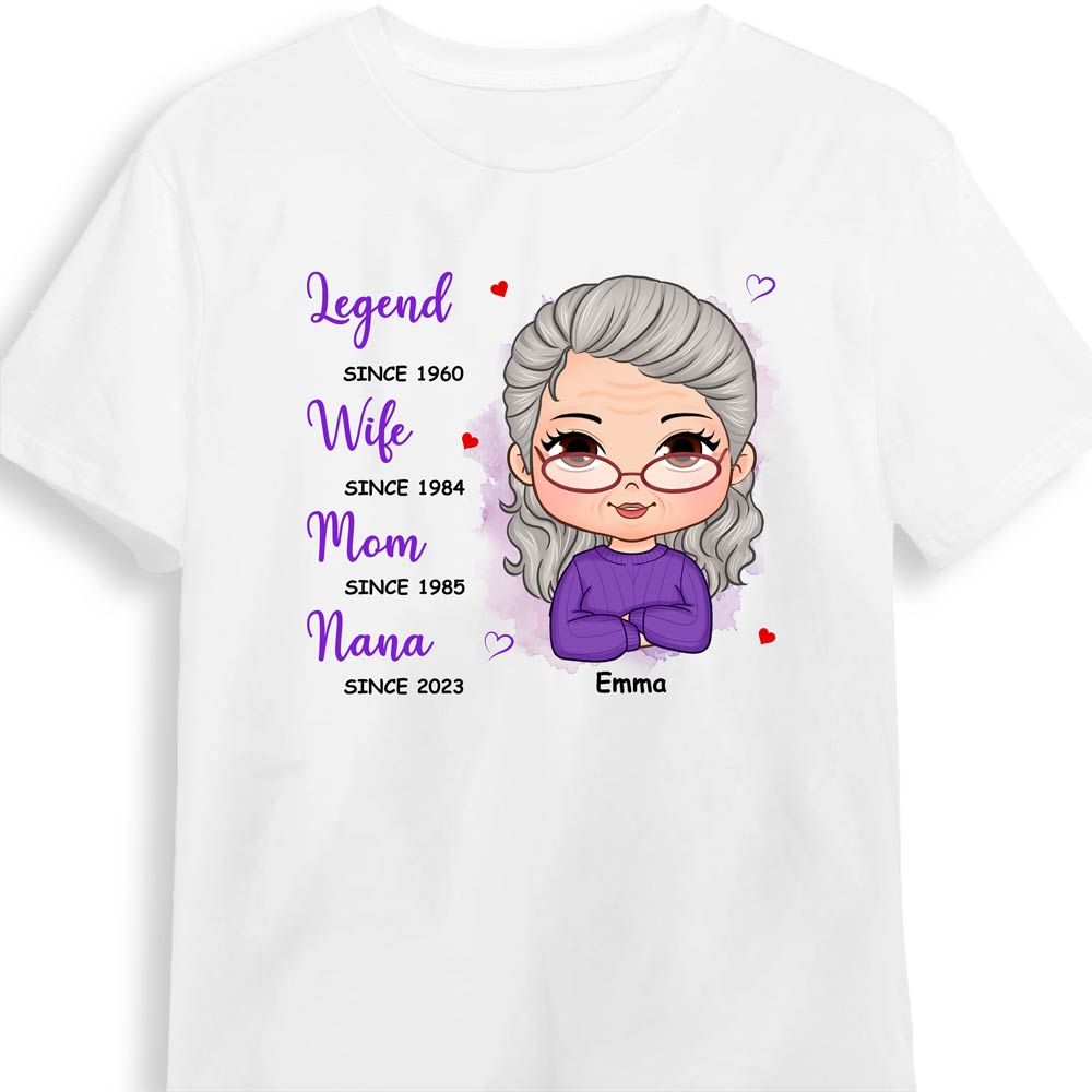 Personalized Mother's Day Gift Legend Wife Mom Nana Shirt Hoodie Sweatshirt 31840 Primary Mockup