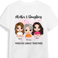 Personalized Gift For Mother And Daughters Forever Linked Together Shirt - Hoodie - Sweatshirt 31843 thumb 1