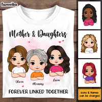 Personalized Gift For Mother And Daughters Forever Linked Together Shirt - Hoodie - Sweatshirt 31843 thumb 1