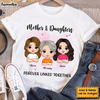Personalized Gift For Mother And Daughters Forever Linked Together Shirt - Hoodie - Sweatshirt 31843 thumb 1
