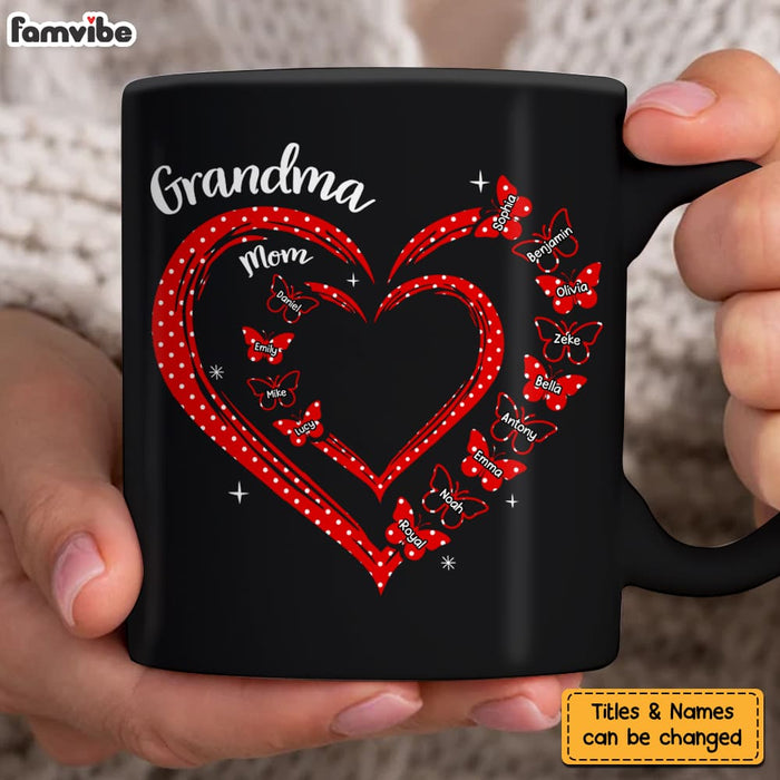 Personalized Gift For Grandma Heart Polka Dot Mug 31844 1