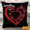 Personalized Gift For Grandma Butterfly Heart Polka Dot Pillow 31845 1