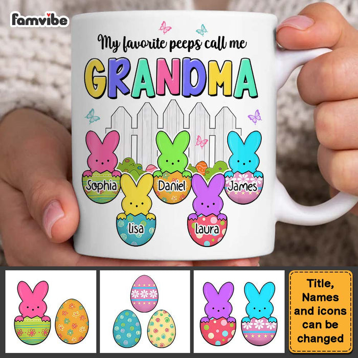 Personalized Easter Gift Favorite Peeps Call Me Grandma Mug 31846 1