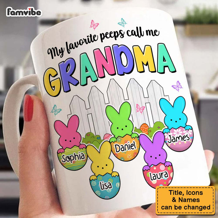 Personalized Easter Gift Favorite Peeps Call Me Grandma Mug 31846 1
