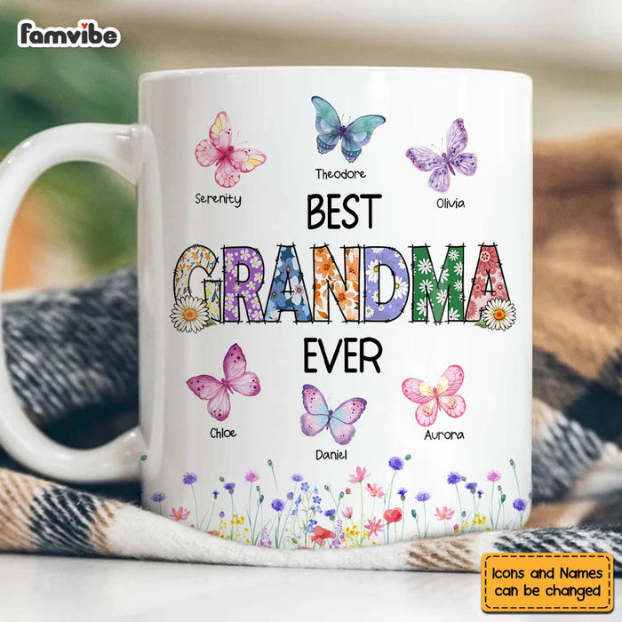 Personalized Gift For Grandma Butterfly Garden Mug 31849 1