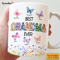 Personalized Gift For Grandma Butterfly Garden Mug 31849 thumb 1