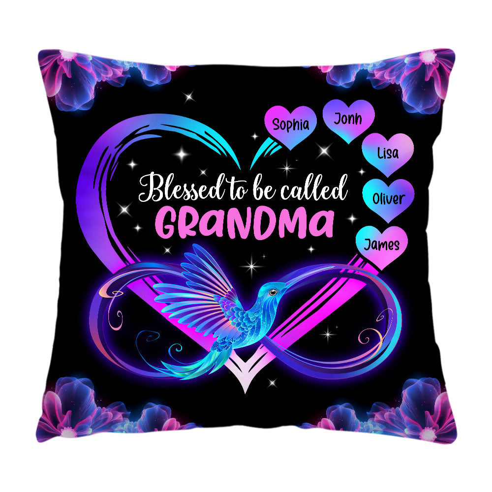 Personalized Blessed to Be Called Nana Grandma Gift Pillow 31851 Primary Mockup