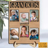 Personalized Gift For Grandma Photo Grandkids 2 Layered Wooden Plaque 31852 1