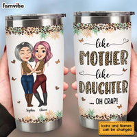 Personalized Awesome Gift Like Mother Like Daughter Steel Tumbler 31856 thumb 1