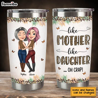 Personalized Awesome Gift Like Mother Like Daughter Steel Tumbler 31856 thumb 1