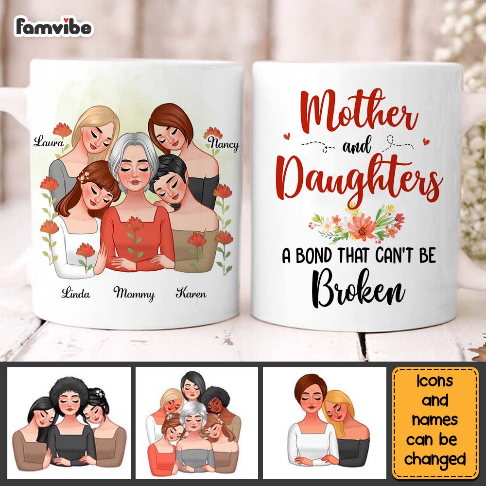 Personalized Gift For Mother & Daughters A Bond Mug 31860 Primary Mockup