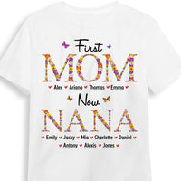 Personalized Gift For Nana First Mom Now Grandma Flower Pattern Shirt - Hoodie - Sweatshirt 31861 thumb 1