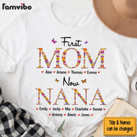 Personalized Gift For Nana First Mom Now Grandma Flower Pattern Shirt - Hoodie - Sweatshirt 31861 thumb 1