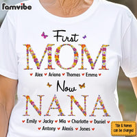 Personalized Gift For Nana First Mom Now Grandma Flower Pattern Shirt - Hoodie - Sweatshirt 31861 thumb 1