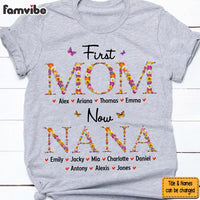 Personalized Gift For Nana First Mom Now Grandma Flower Pattern Shirt - Hoodie - Sweatshirt 31861 thumb 1