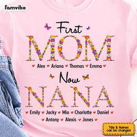 Personalized Gift For Nana First Mom Now Grandma Flower Pattern Shirt - Hoodie - Sweatshirt 31861 thumb 1