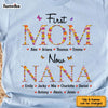 Personalized Gift For Nana First Mom Now Grandma Flower Pattern Shirt - Hoodie - Sweatshirt 31861 1