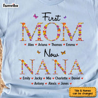 Personalized Gift For Nana First Mom Now Grandma Flower Pattern Shirt - Hoodie - Sweatshirt 31861 thumb 1