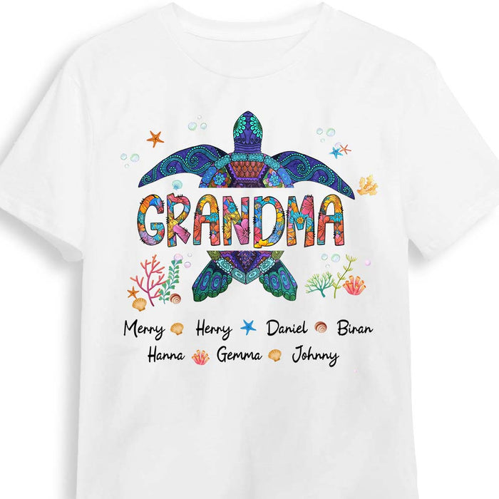 Personalized Grandma Gift Turtle Shirt - Hoodie - Sweatshirt 31862 1