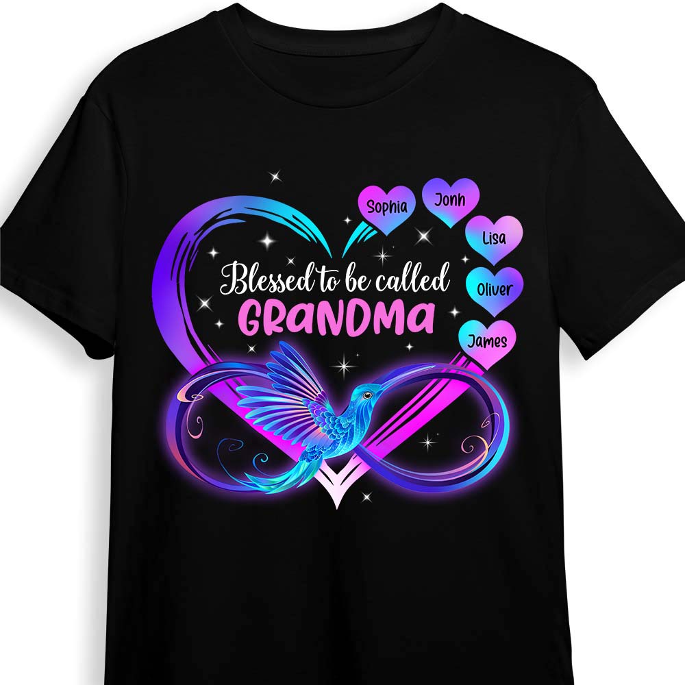 Personalized Blessed to Be Called Nana Grandma Gift Shirt Hoodie Sweatshirt 31866 Primary Mockup