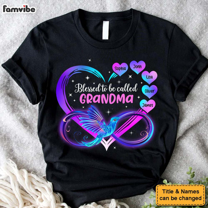 Personalized Blessed to Be Called Nana Grandma Gift Shirt - Hoodie - Sweatshirt 31866 1