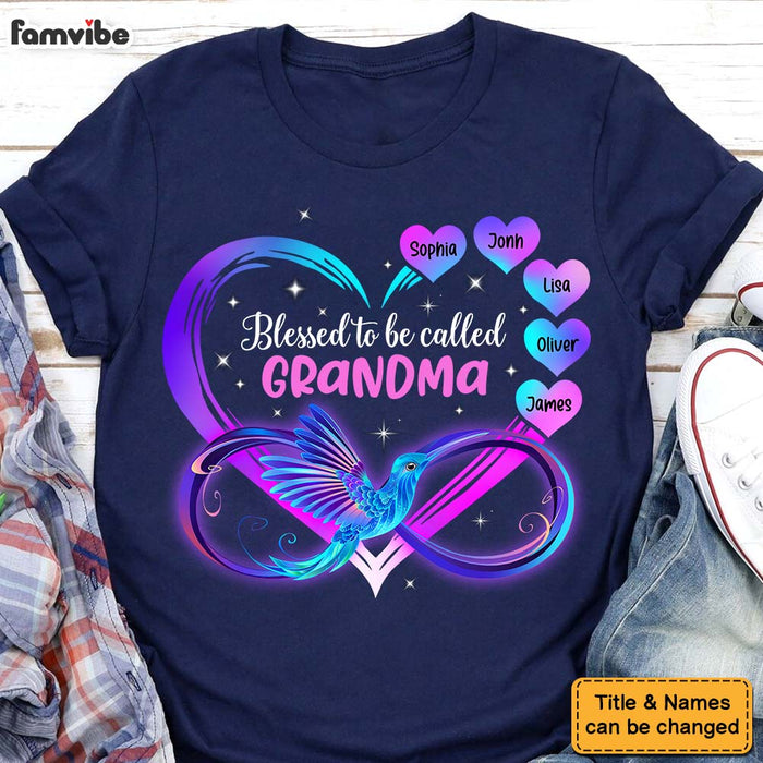 Personalized Blessed to Be Called Nana Grandma Gift Shirt - Hoodie - Sweatshirt 31866 1