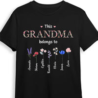 Personalized Gift For Grandma Floral Birth Flowers Shirt - Hoodie - Sweatshirt 31867 thumb 1