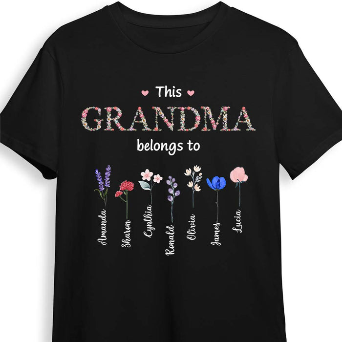 Personalized Gift For Grandma Floral Birth Flowers Shirt - Hoodie - Sweatshirt 31867 1